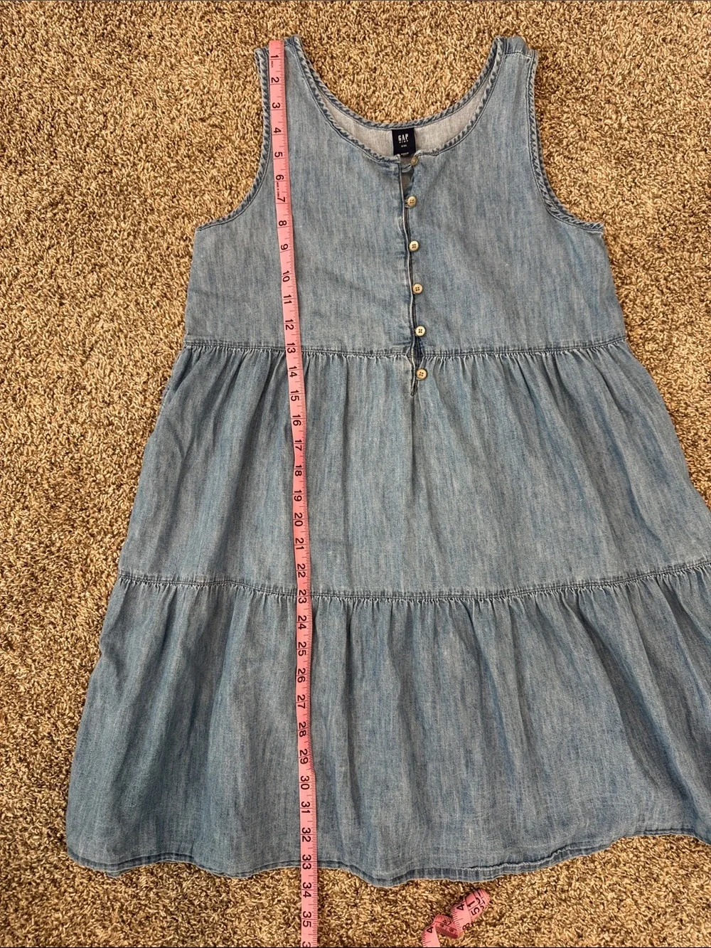 GAP Denim Tiered Dress, XXL